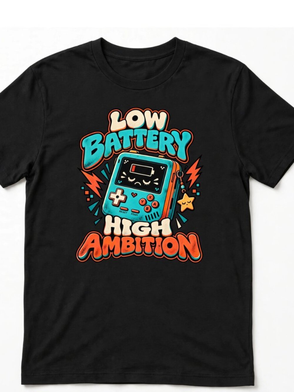Low Battery High Ambition Graphic T-Shirt